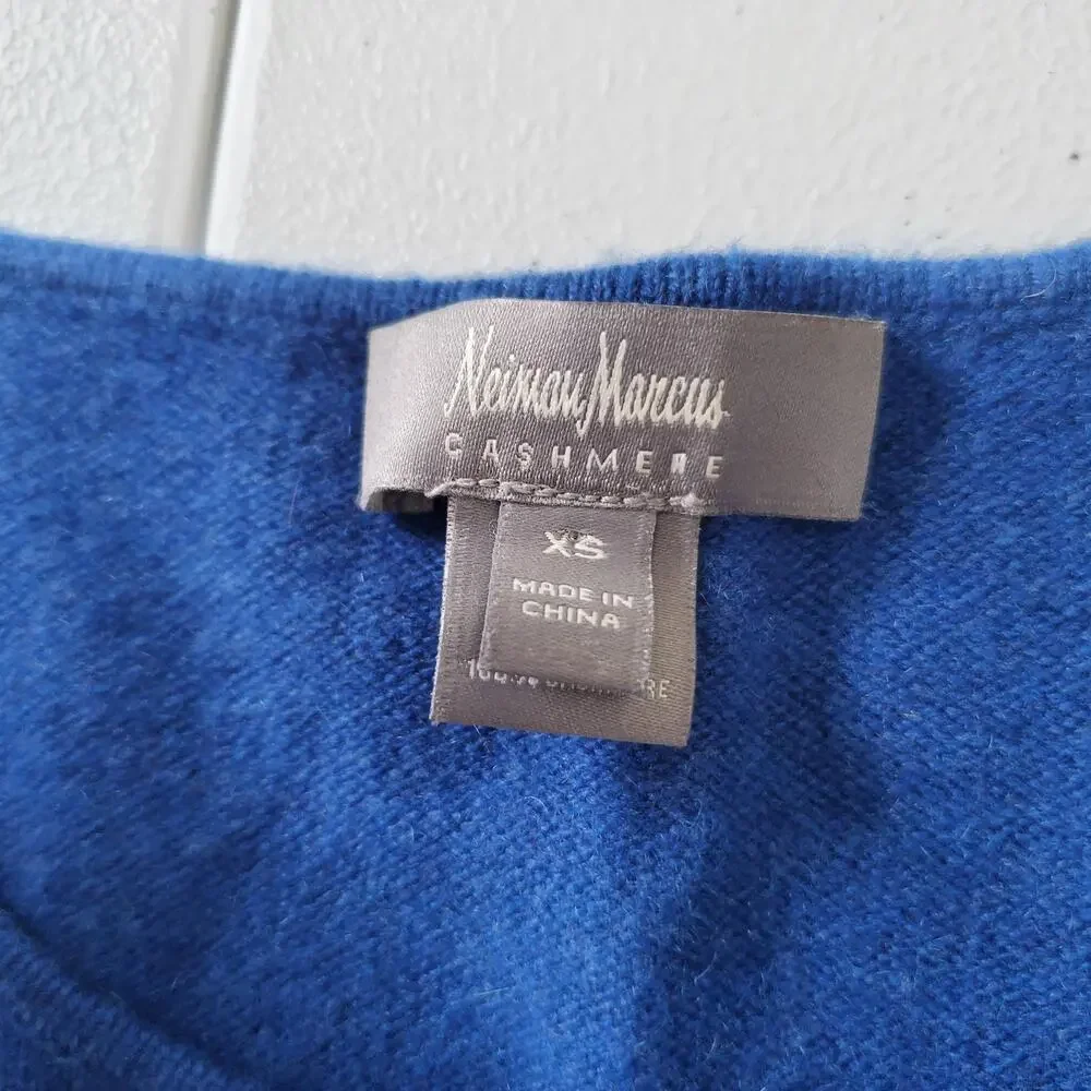 Neiman Marcus Dress Womens XS Cashmere Long Sleeve Sweater Knit Classic Pullover